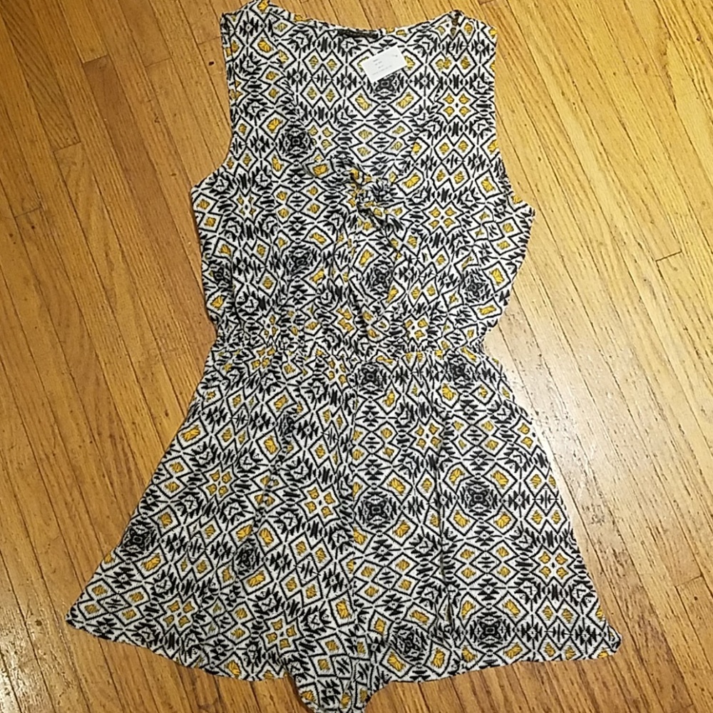 Geo print romper